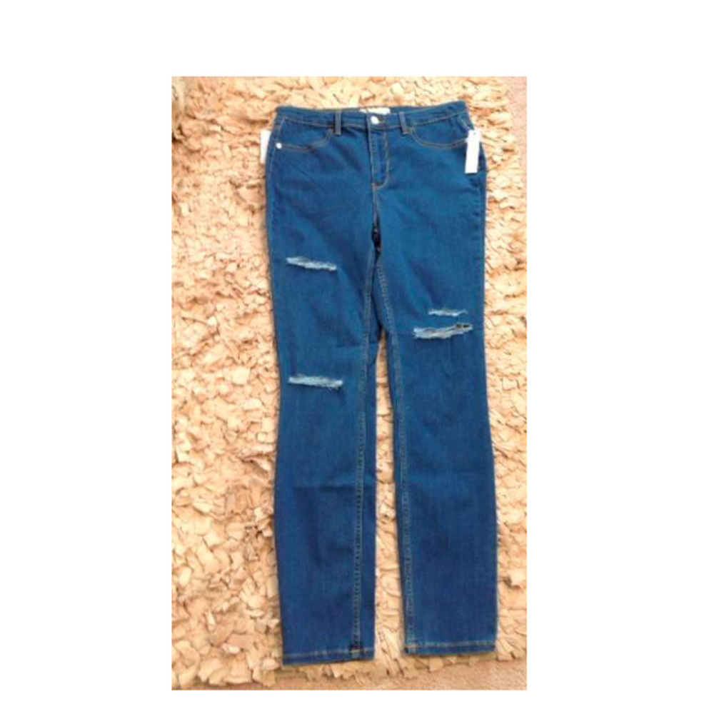 Free People Long&Lean Destroyed High Rise Jeggings - Picture 3 of 8